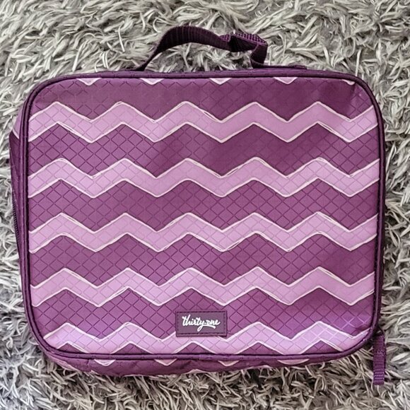Thirty-one Cool Case Thermal Plum Chevron - Picture 1 of 3